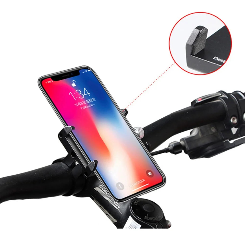 AT759 GUB PRO1 Aluminum Alloy Bicycle Handlebar Holder Phone Holder Mount, Clamp Size: 50-100mm - Black - 3
