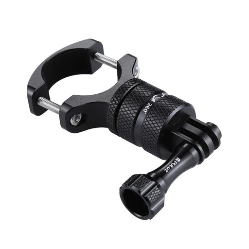 PULUZ 360 Degree Rotation Bike Aluminum Handlebar Adapter Mount with Screw for GoPro 5 Camera - Black - 2