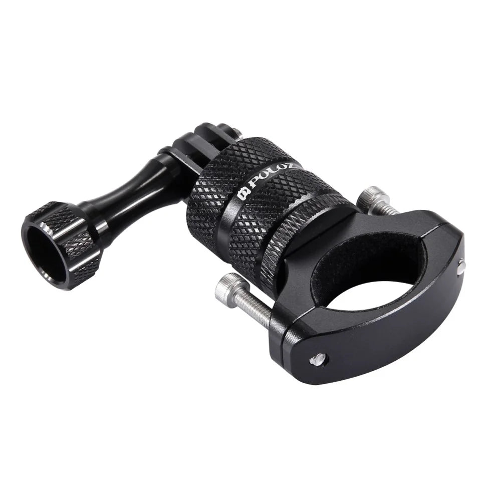PULUZ 360 Degree Rotation Bike Aluminum Handlebar Adapter Mount with Screw for GoPro 5 Camera - Black - 3