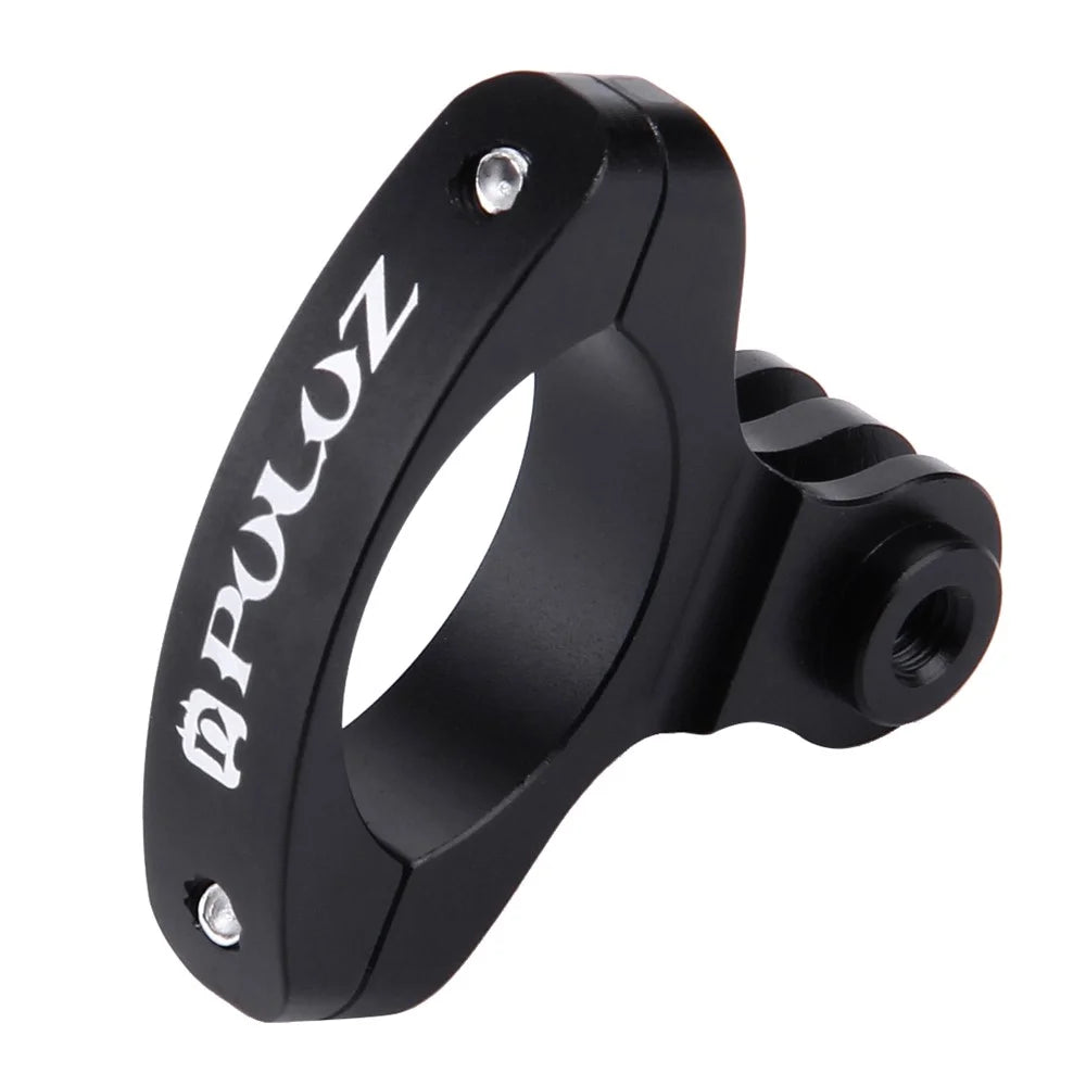 PULUZ PU193 Aluminum Alloy O Shape Bicycle Bracket Bike Handlebar Mount for Gopro Hero 5 /4 /3+ /3 /2 /1 - Black - 2