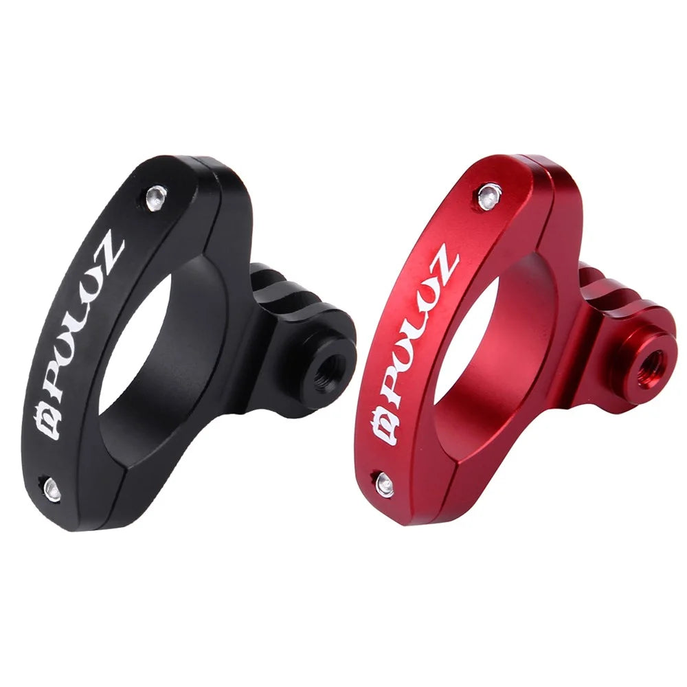 PULUZ PU193 Aluminum Alloy O Shape Bicycle Bracket Bike Handlebar Mount for Gopro Hero 5 /4 /3+ /3 /2 /1 - Black - 3