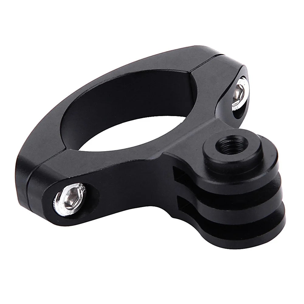 PULUZ PU193 Aluminum Alloy O Shape Bicycle Bracket Bike Handlebar Mount for Gopro Hero 5 /4 /3+ /3 /2 /1 - Black - 5