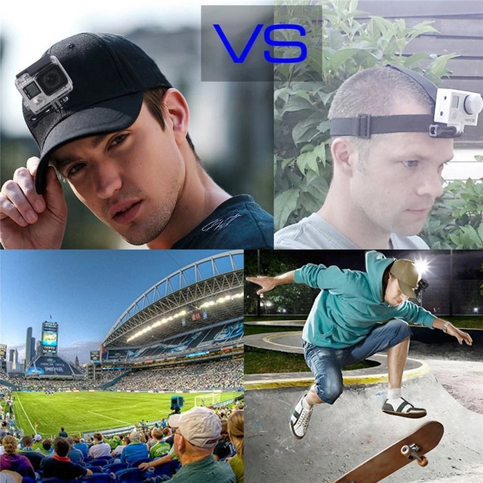 PULUZ PU195 Baseball Hat for GoPro DJI OSMO Action Camera Adjustable Cap with Screws and J Stent Base - Black - 6