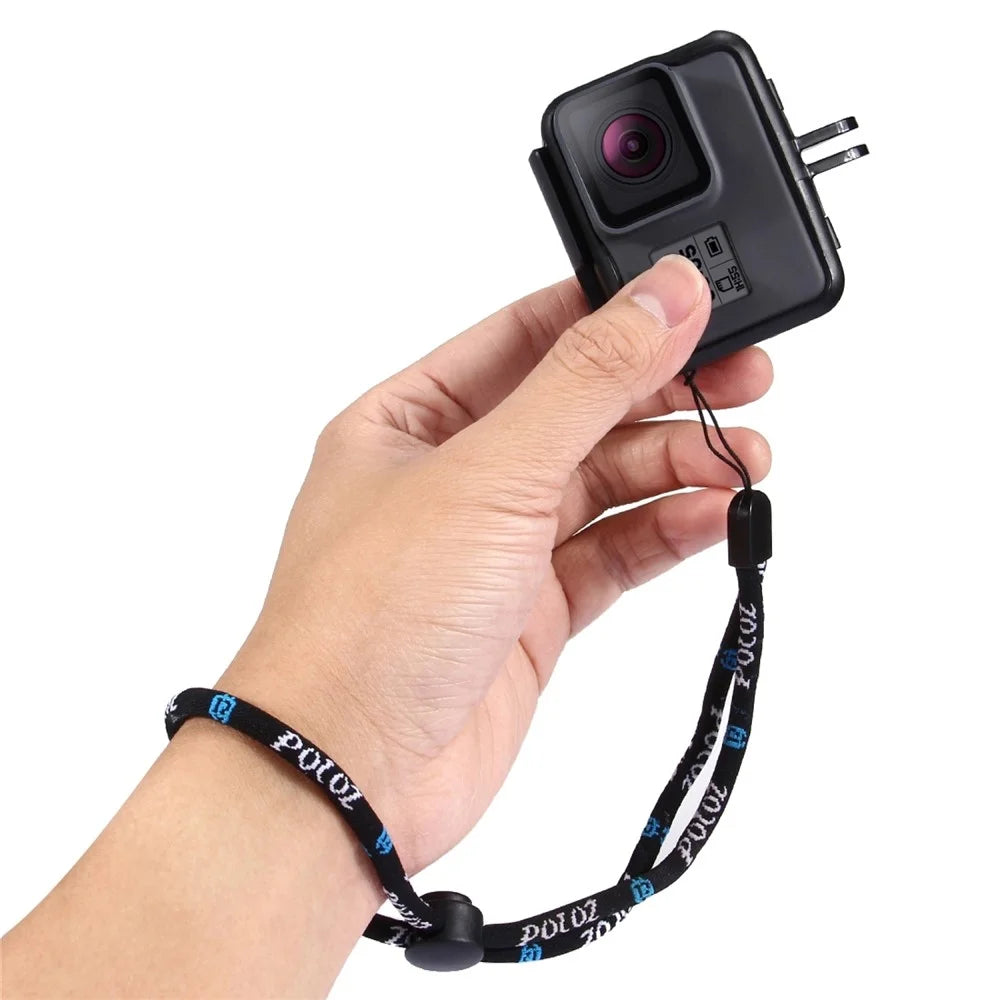 PULUZ PU151 Nylon Adjustable Wrist Strap String Hand Lanyard Rope Cord for GoPro HERO 4/3+/3/2/1 Camera - Black - 3