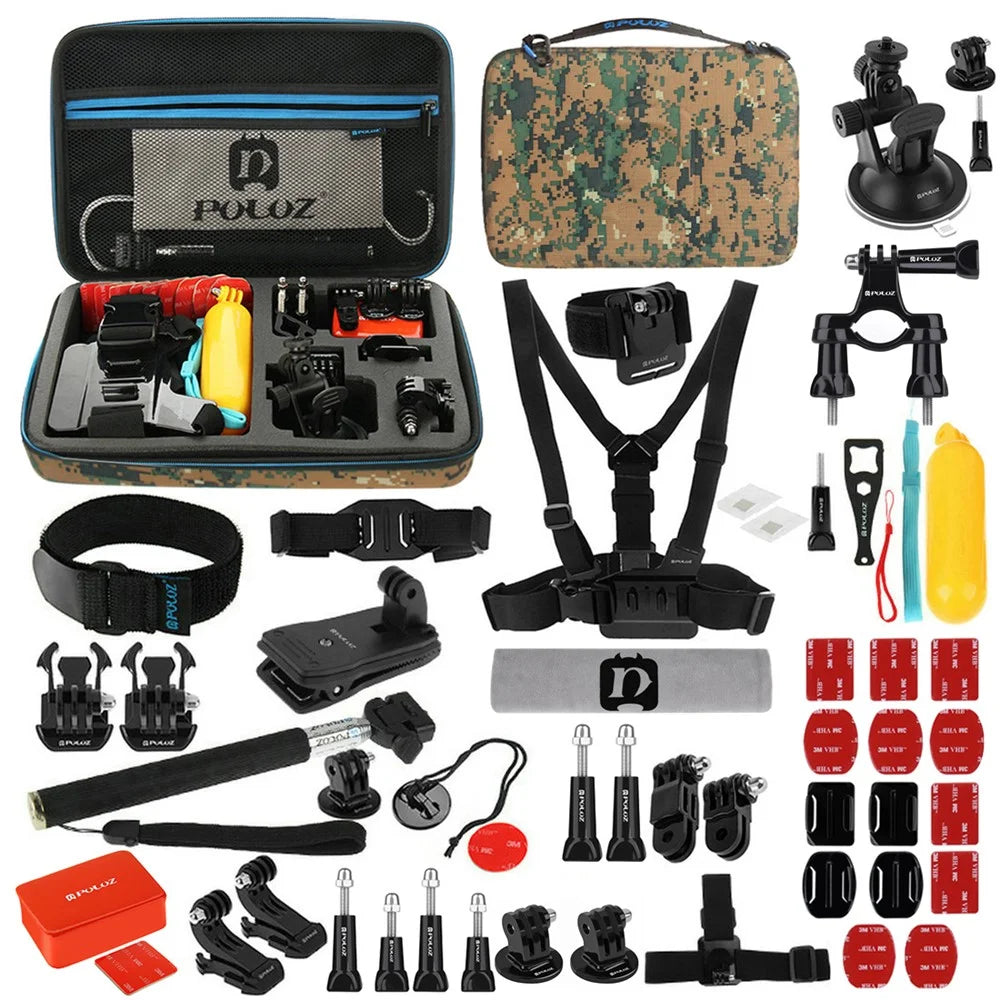PULUZ PKT27 53 in 1 Portable Action Set Mount for GoPro Hero 4/3+/3/2/1 SJ4000/5000/6000/Xiaomi Yi - 1