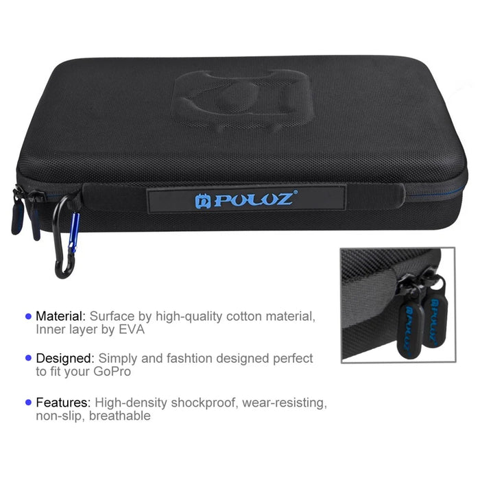 PULUZ PU110 Portable Shockproof Camera Bag Case for GoPro Hero 5 / 4 Session / 4 / 3+ / 3 / 2 / 1 - 5