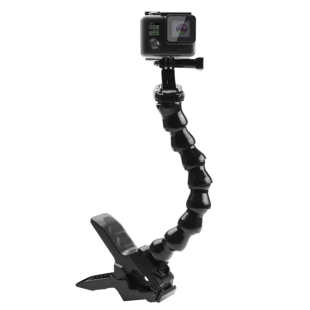 PULUZ PU179 Jaws Flex Bent Neck Clamp Mount for GoPro Hero 7/6/5 - 1