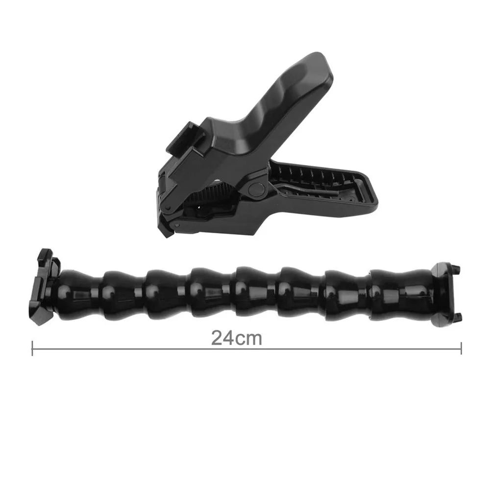 PULUZ PU179 Jaws Flex Bent Neck Clamp Mount for GoPro Hero 7/6/5 - 6