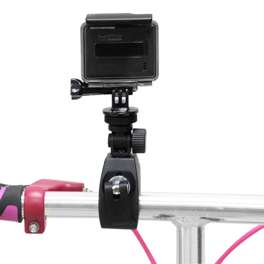 PULUZ PU177B Motorcycle Bicycle Handlebar Holder Stand for GoPro Hero 7/6/5, DJI OSMO Action Camera - 5