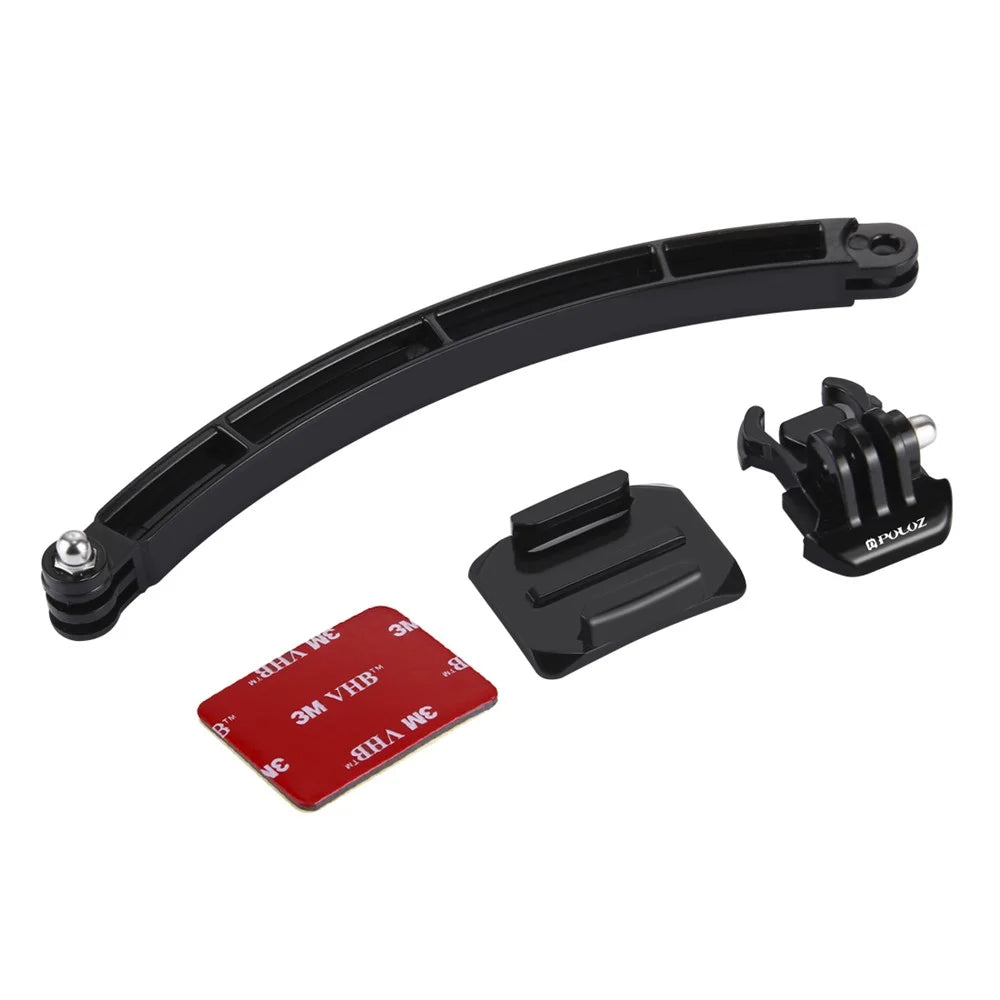 PULUZ PU78 Outdoor Motorcycle Cycling Helmet Extension Arm Set for GoPro Hero 6/5/5 Session/4 Session - 3