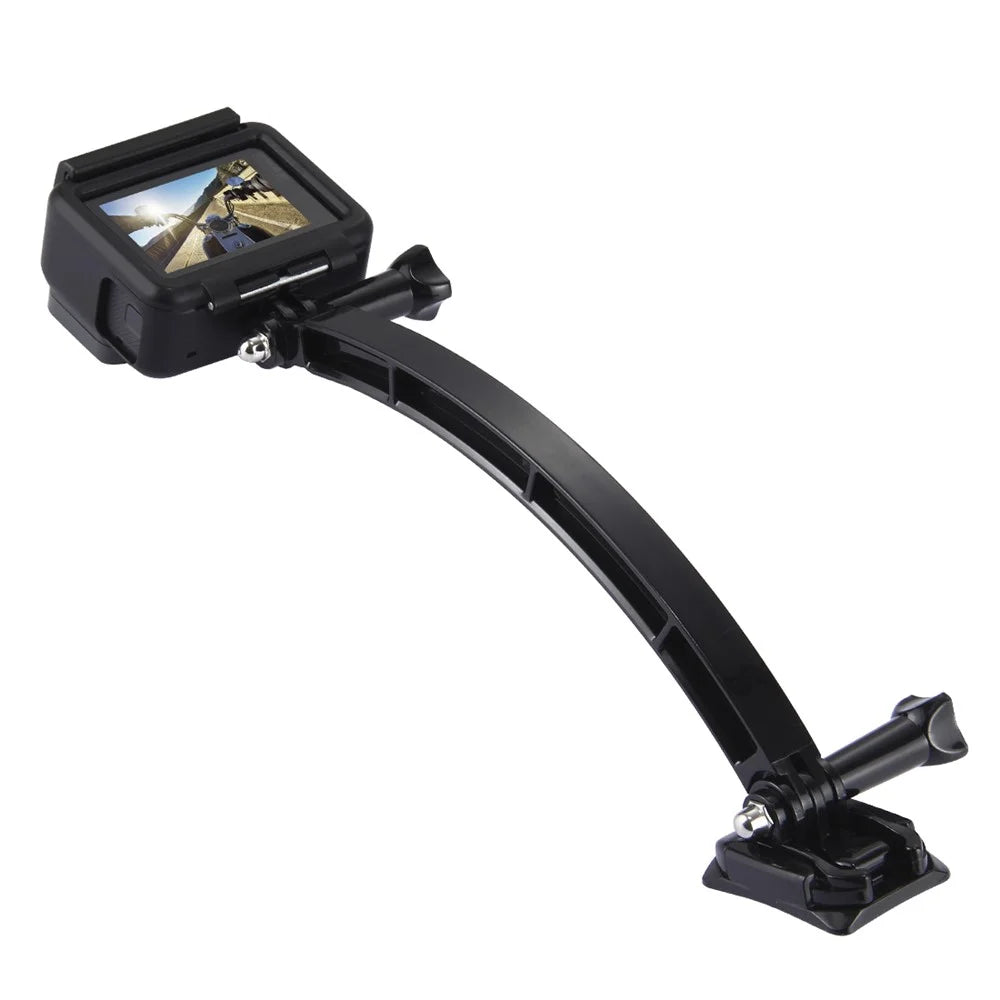 PULUZ PU78 Outdoor Motorcycle Cycling Helmet Extension Arm Set for GoPro Hero 6/5/5 Session/4 Session - 5