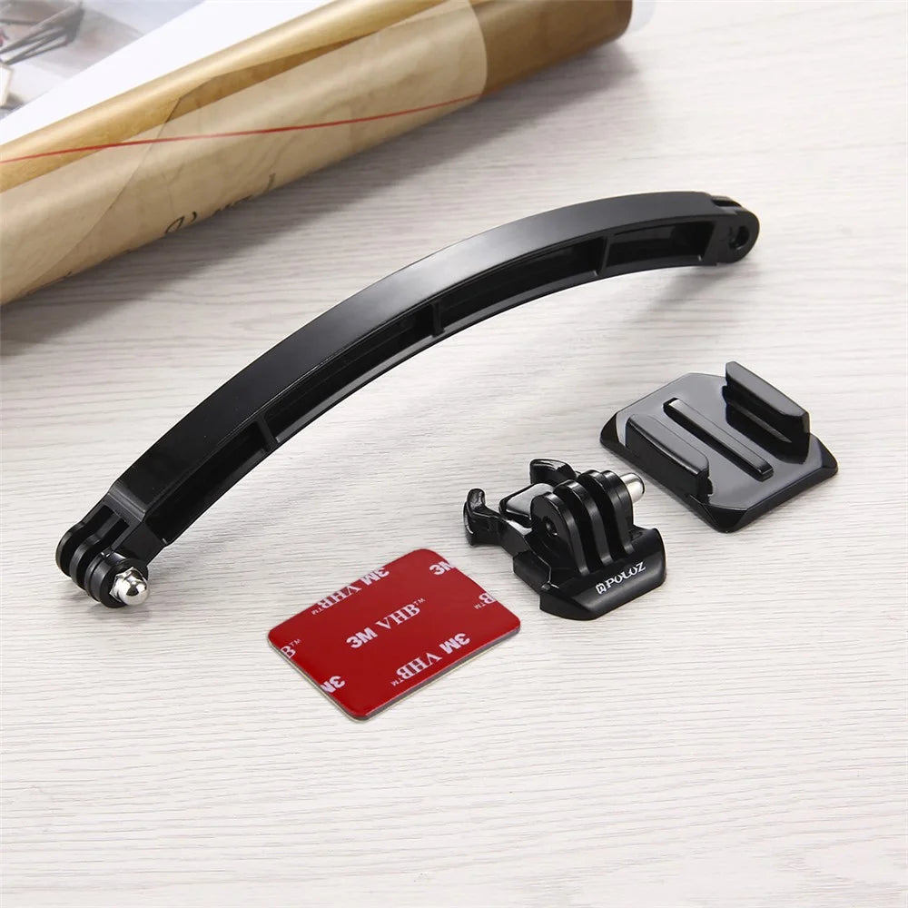 PULUZ PU78 Outdoor Motorcycle Cycling Helmet Extension Arm Set for GoPro Hero 6/5/5 Session/4 Session - 6