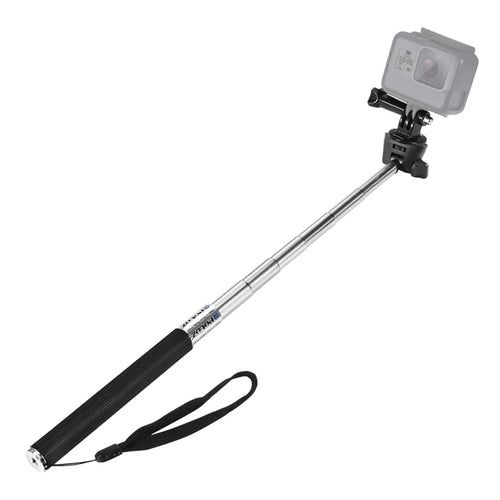 PULUZ PU55 Extendable Selfie Stick Adjustable Telescoping Handheld Monopod Pole for GoPro Hero 7/6/5/5 Session/4Session/4/3+/3/2/1, DJI Osmo Action Camera - 1