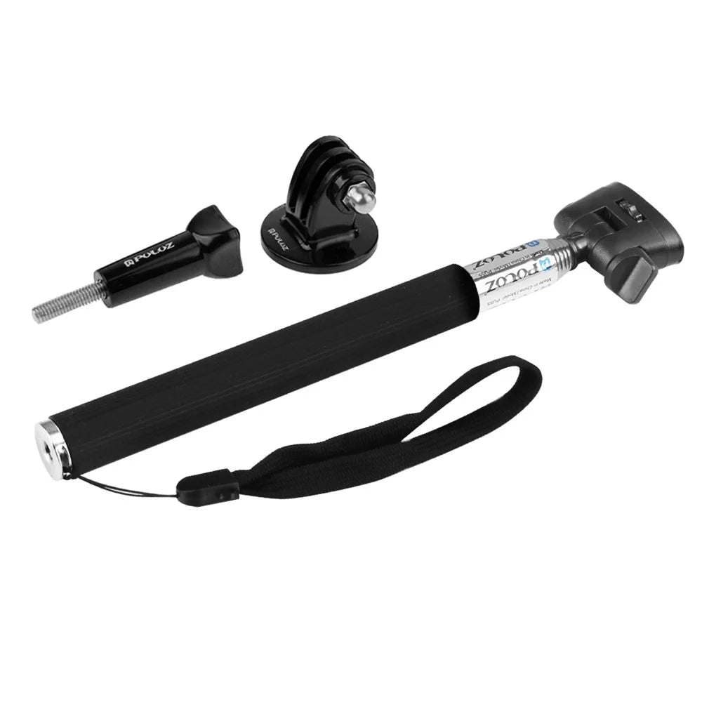 PULUZ PU55 Extendable Selfie Stick Adjustable Telescoping Handheld Monopod Pole for GoPro Hero 7/6/5/5 Session/4Session/4/3+/3/2/1, DJI Osmo Action Camera - 3