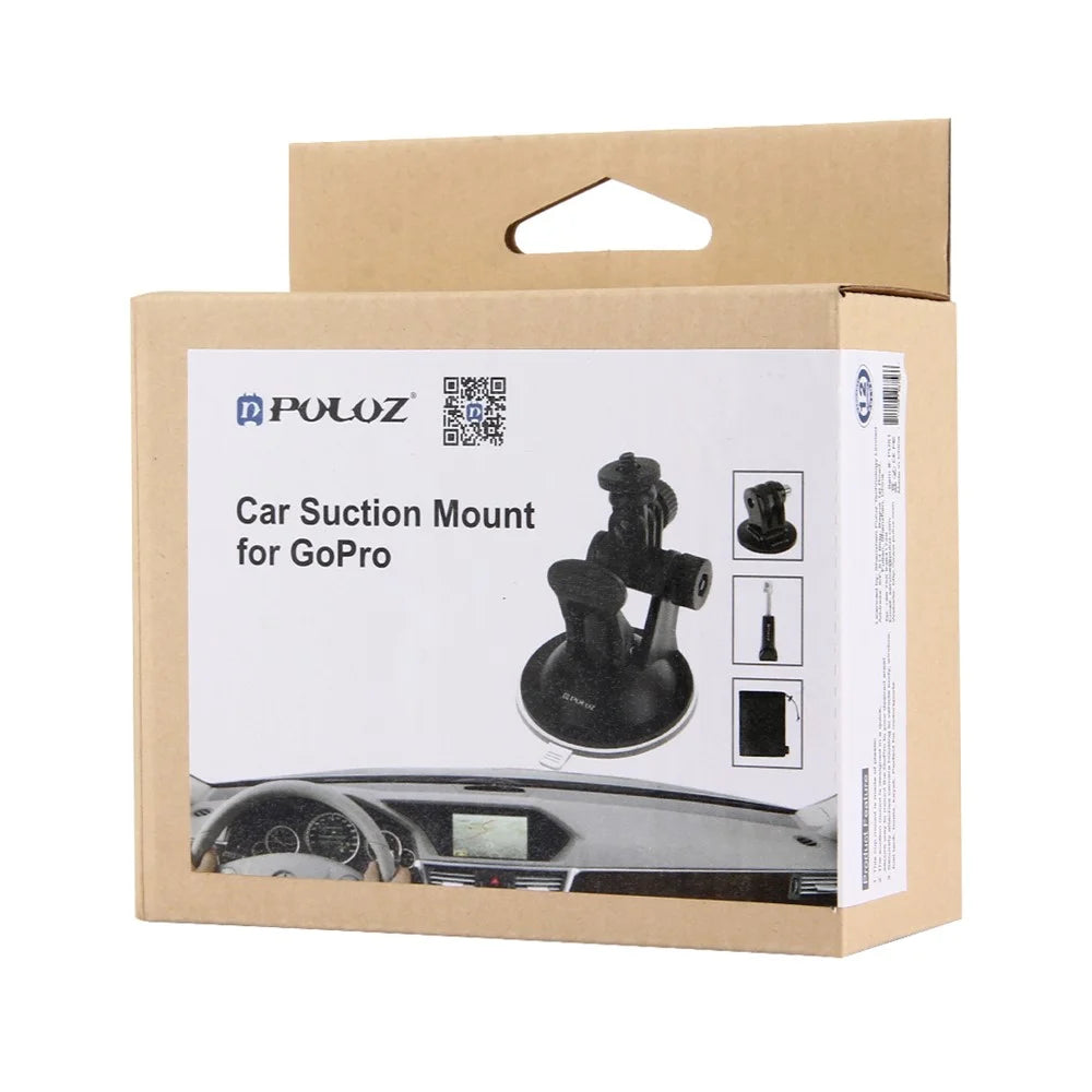 PULUZ PU51 Car Suction Cup Mount with Screw Tripod Mount Adapter Storage Bag for GoPro Hero 7/6/5, DJI OSMO Action Camera - 7