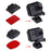 PULUZ 2PCS Curved Surface Mounts + 2PCS Flat Surface Mounts + 4PCS Adhesive Mount Stickers for GoPro Hero 6 / 5 / 5 Session / 4 Session - 4