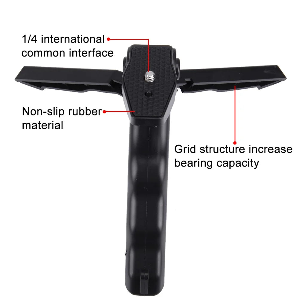 PULUZ PU191 Grip Folding Tripod Mount with Adapter & Screws for GoPro HERO6 /5 /4 /3+ /3 /2 /1, SJ4000, Digital Cameras - 5