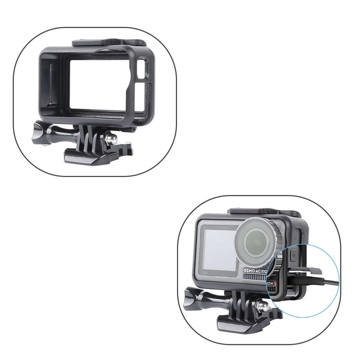 Anti-fall PC Protective Frame Cage Camera Shell Guard for DJI Osmo Action Camera - 7