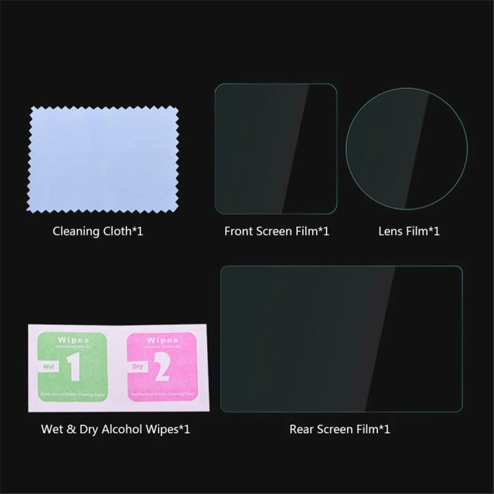 PULUZ Lens + Front and Back LCD Display Tempered Glass Film for DJI Osmo Action - 3
