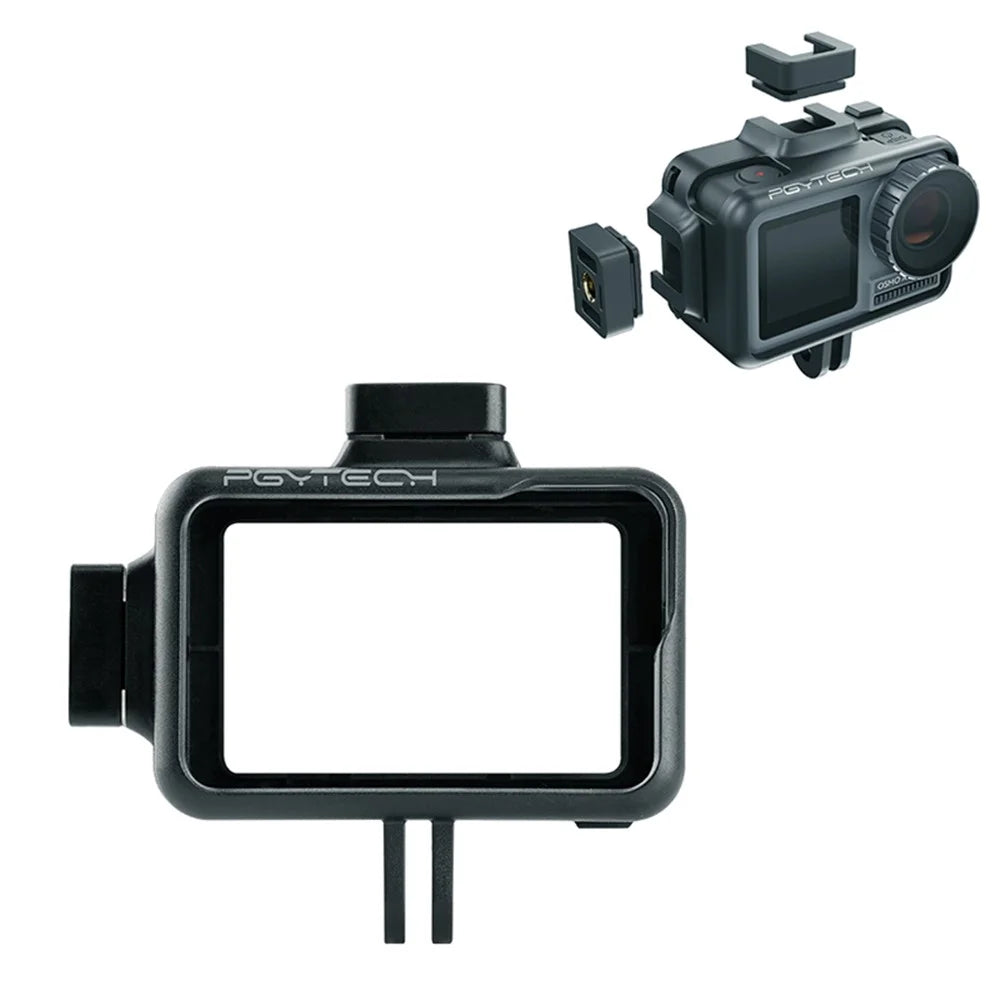 PGYTECH OSMO ACTION Camera Cage Protective Case for DJI Osmo Action Sport Camera Frame Cover Shell Housing Accessories - 1
