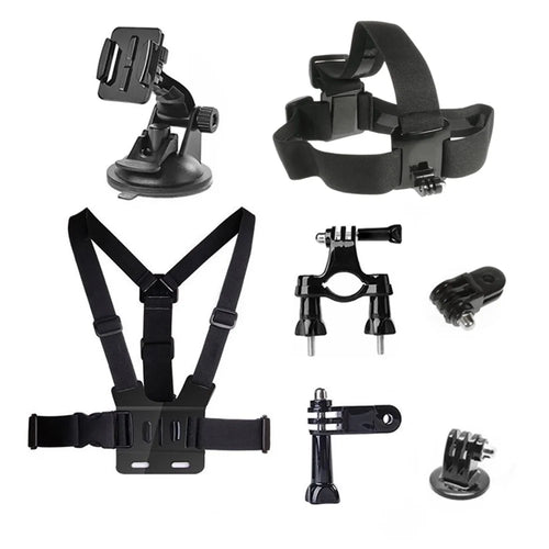 7 in 1 Accessories Kit with Chest Belt, Headstrap, Suction Cup Mount for GoPro Hero 4/3+/3/2/1 SJ4000/5000/6000/Xiaomi Yi - 1