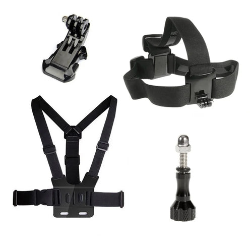 4 in 1 Accessories Kit with Chest Belt, Headstrap for GoPro Hero 4/3+/3/2/1 SJ4000/5000/6000/Xiaomi Yi - 1
