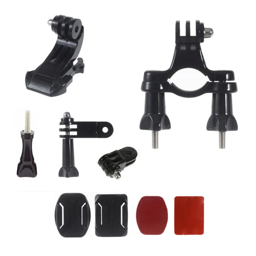 AT262 10 in 1 Accessories Kit for GoPro Hero 4/3+/3/2/1 Include Handlebar Mount and Helmet Mount - 1