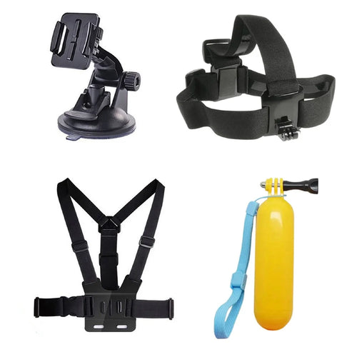 4 in 1 Accessories Kit with Floating Hand Grip, Chest Belt for GoPro Hero 4/3+/3/2/1 SJ4000/5000/6000/Xiaomi Yi - 1