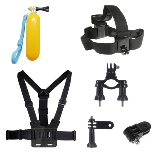 6 in 1 Accessories Kit with Floating Hand Grip, Chest Belt for GoPro Hero 4/3+/3/2/1 SJ4000/5000/6000/Xiaomi Yi - 1