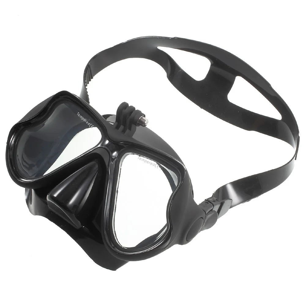 Diving Mask Scuba Goggles Glasses with Camera Mount for GoPro Hero 4/3+/3/2/1 SJ4000/SJ5000 etc - Black - 2