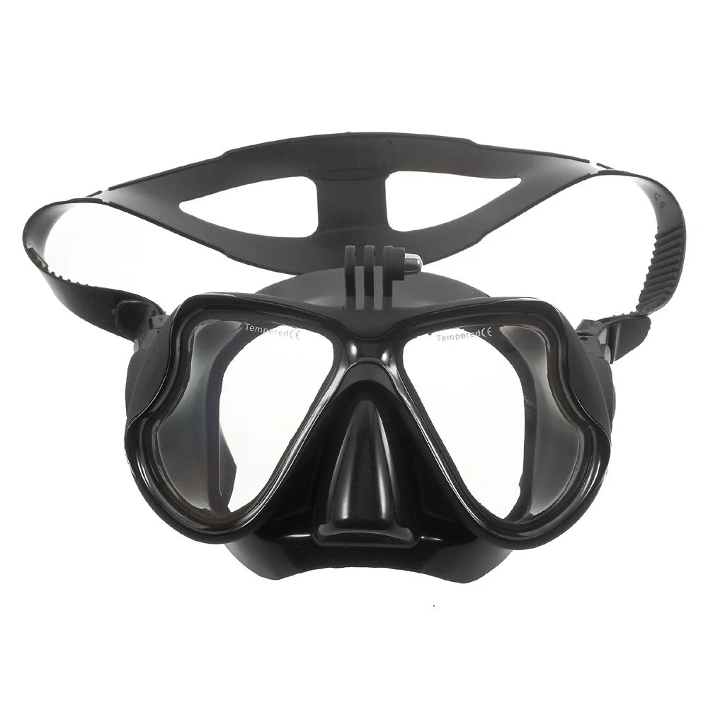Diving Mask Scuba Goggles Glasses with Camera Mount for GoPro Hero 4/3+/3/2/1 SJ4000/SJ5000 etc - Black - 6