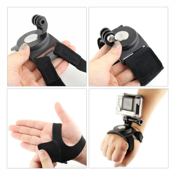 360-Degree Rotary Hand Wrist Arm Leg Strap Mount Set for GoPro 4/3+/3/2/1 Etc - 3