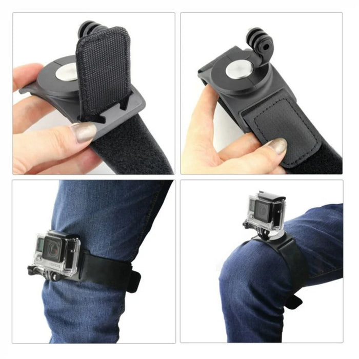 360-Degree Rotary Hand Wrist Arm Leg Strap Mount Set for GoPro 4/3+/3/2/1 Etc - 5