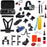 AT587 Basic GoPro Accessories Combo Kit with Headband, Chest Strap and Sefie Stick for GoPro Hero 4/3/3+/2/2/1/Xiaomi Yi - 1