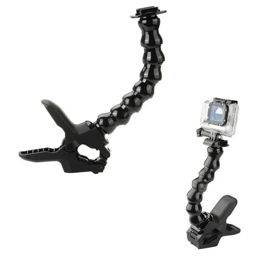 Jaws Clamp + 8-Section Gooseneck Arm Mount Set for GoPro Xiaoyi SJCAM - 1