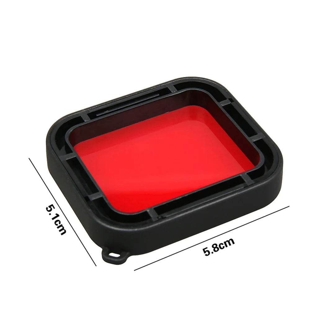 LINGLE AT651 58mm Red Filter Lens for GoPro Hero 5 Black Waterproof Housing - 7