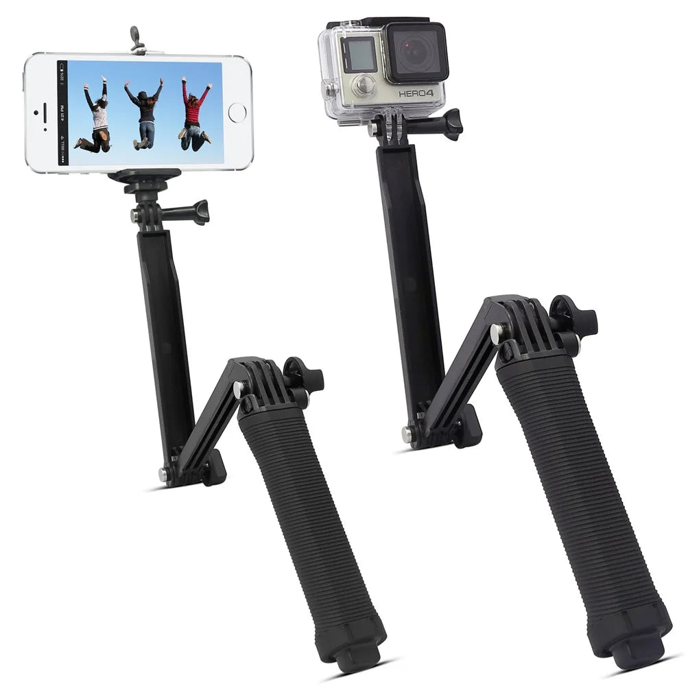 3-Way Waterproof Selfie Monopod Grip Tripod Mount for GoPro / SJCAM / Xiaoyi etc - 3