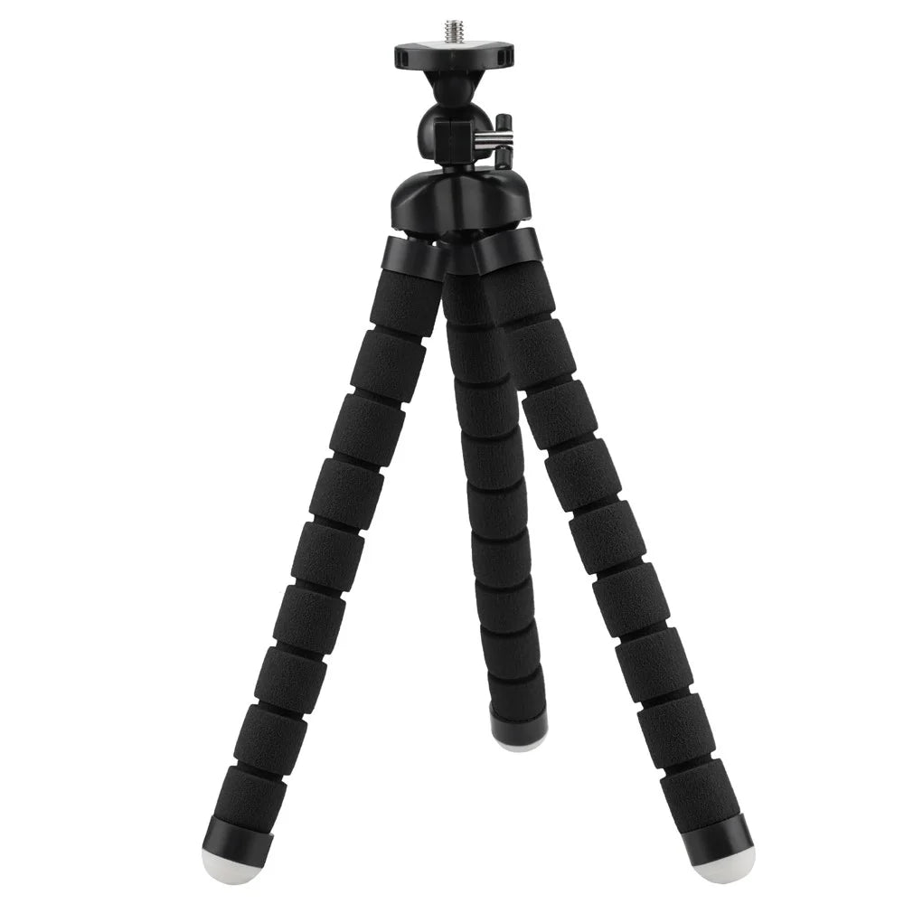 XTGP369 Universal Octopus Tripod Stand Holder for Action Cameras, DSLR Cameras, Smartphones - Black - 2