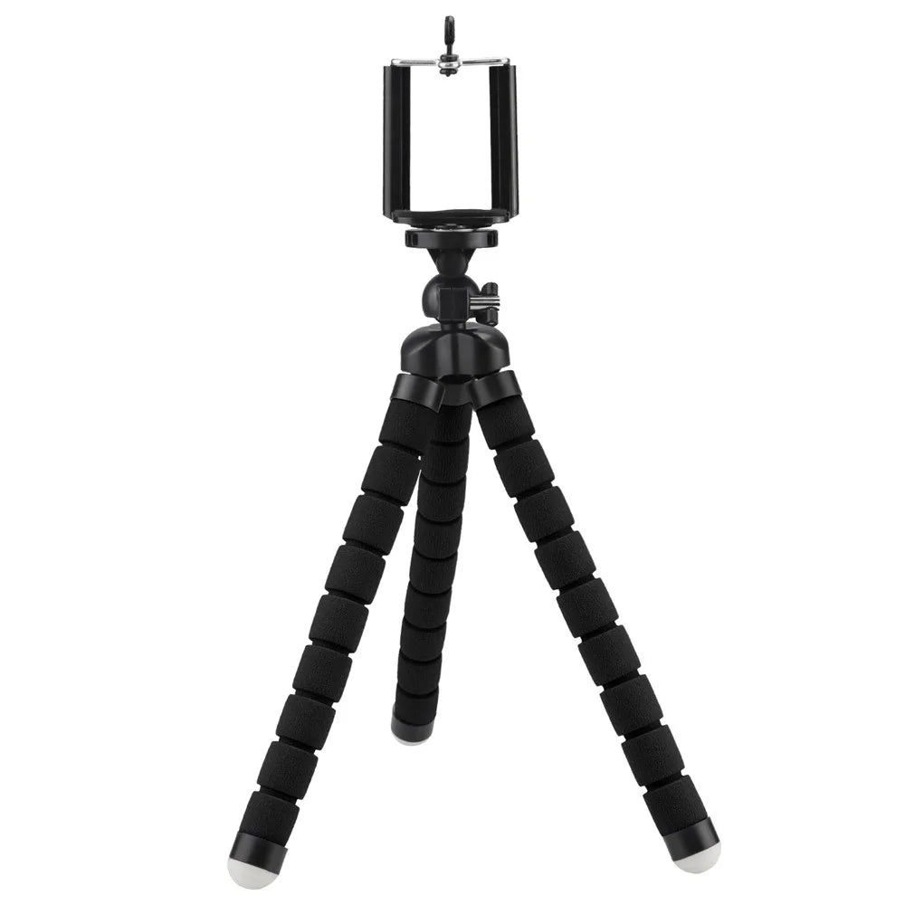 XTGP369 Universal Octopus Tripod Stand Holder for Action Cameras, DSLR Cameras, Smartphones - Black - 3