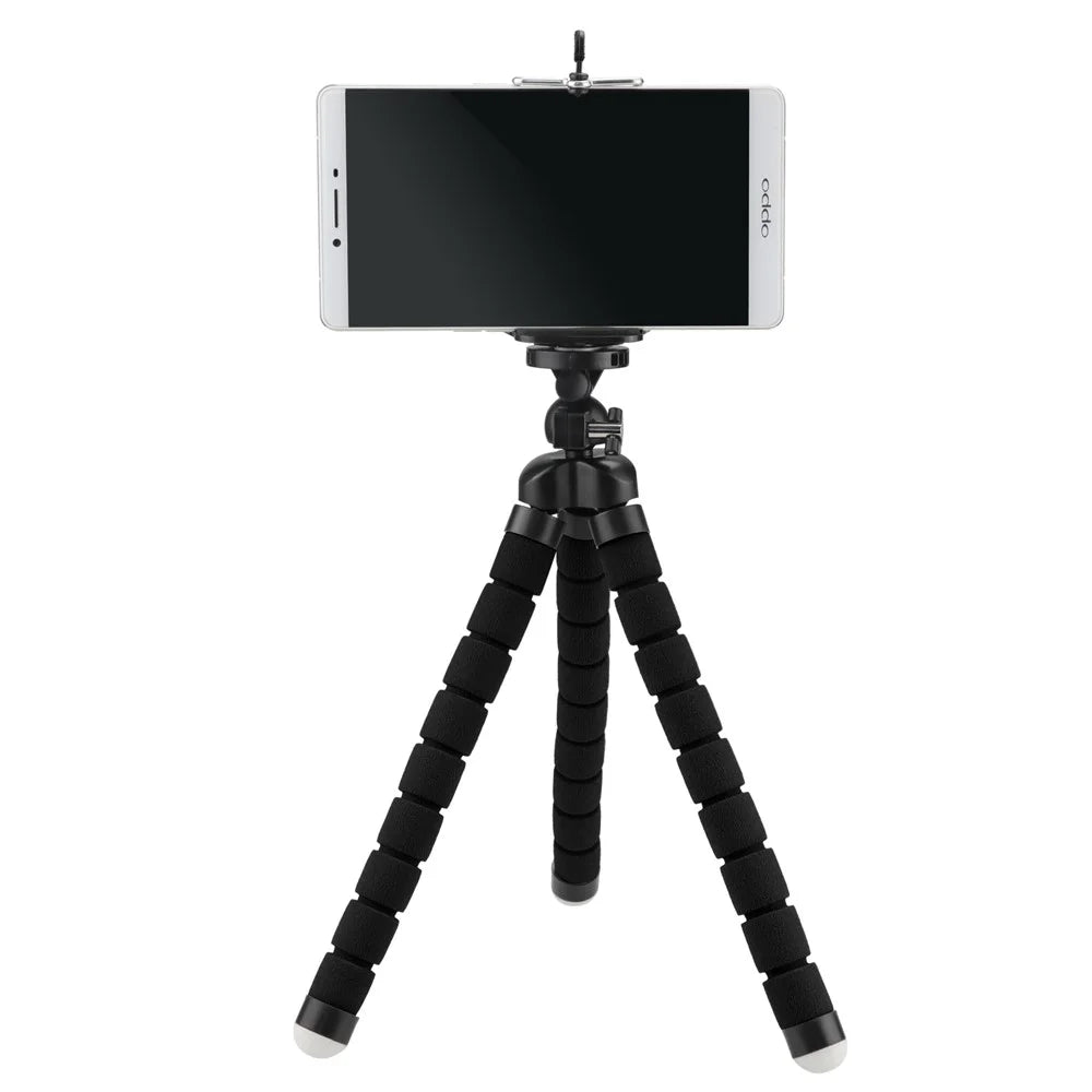 XTGP369 Universal Octopus Tripod Stand Holder for Action Cameras, DSLR Cameras, Smartphones - Black - 4