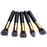 10Pcs Makeup Brush Set Foundation Blending Premium Synthetic Blush Eye Face Brushes Makeup Tool - Gold Color / Black - 3