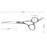 Pack of 6 Inch Hair Cutting Scissors and Barber Thinning Shears - 5
