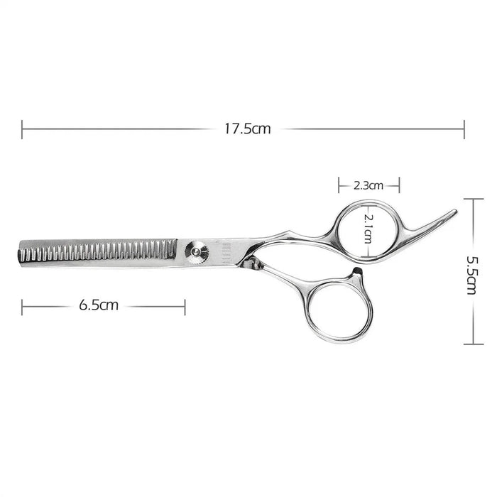 Pack of 6 Inch Hair Cutting Scissors and Barber Thinning Shears - 6