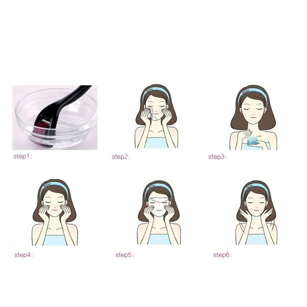 Healthy Care 540 Micro Needles Titanium Microneedle Derma Roller Needle Skin Care - Black / 0.5mm - 2