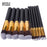 10PCS Professional Makeup Brush Set Cosmetics Foundation Blending Blush Makeup Tool - Gold Color / Black - 2