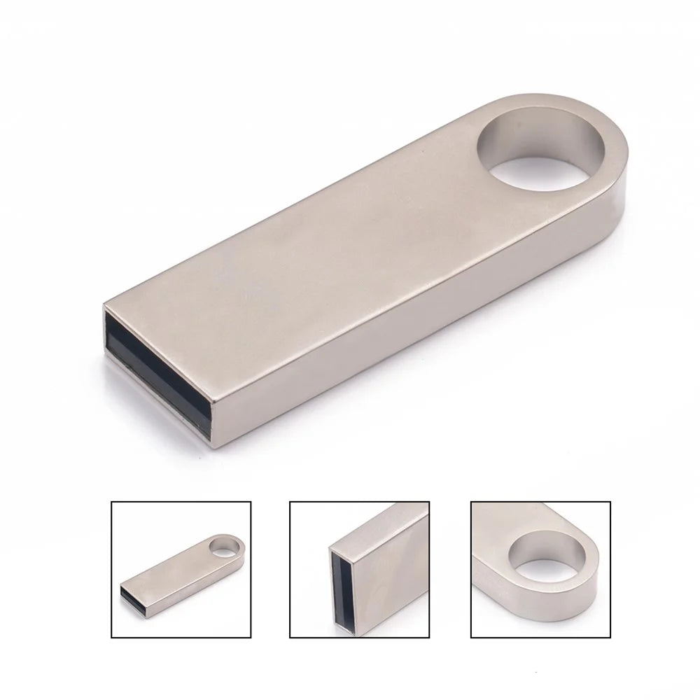 High Quality USB Flash Drive 32GB Waterproof USB Flash Drive - Silver - 1