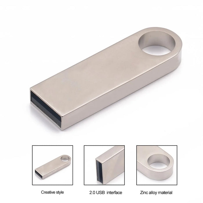 High Quality USB Flash Drive 32GB Waterproof USB Flash Drive - Silver - 7