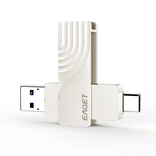 EAGET CF30 2-in-1 Type C USB 3.0 Flash Drive Memory Stick for Type-C Phone Tablet Laptop, 64GB - 2