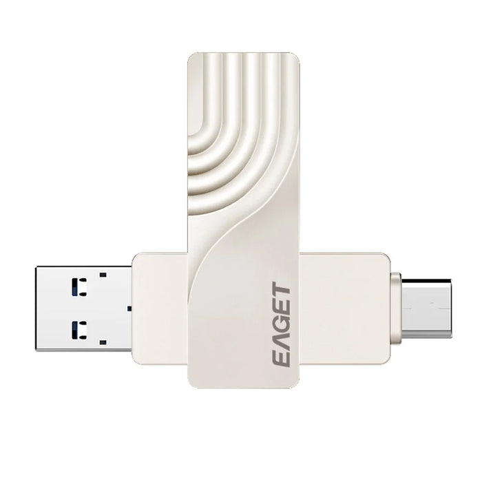 EAGET CF30 2-in-1 Type C USB 3.0 Flash Drive Memory Stick for Type-C Phone Tablet Laptop, 64GB - 4