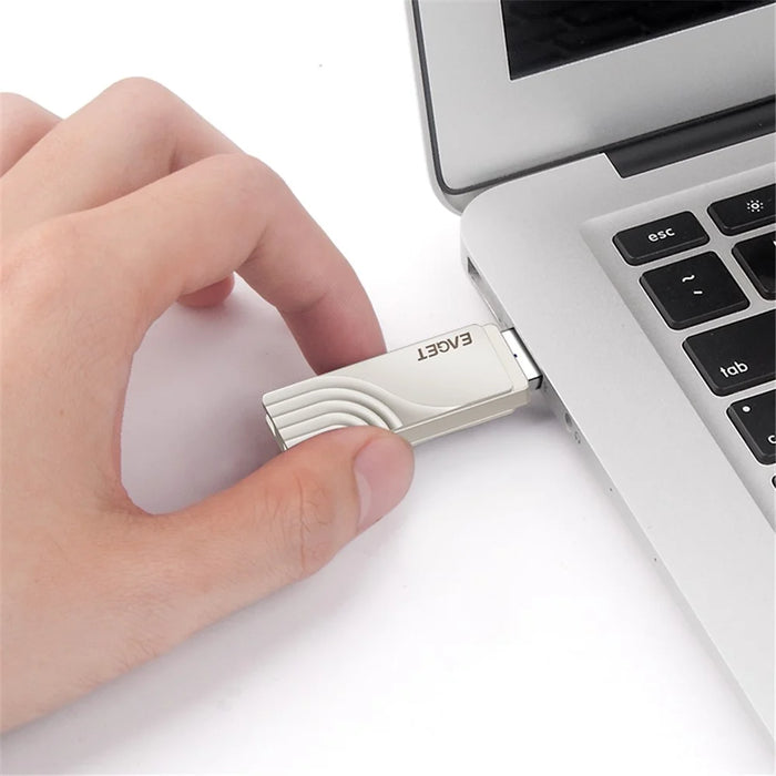 EAGET CF30 2-in-1 Type C USB 3.0 Flash Drive Memory Stick for Type-C Phone Tablet Laptop, 64GB - 7